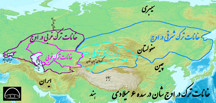 خانات ترک در اوج شان سال 600 